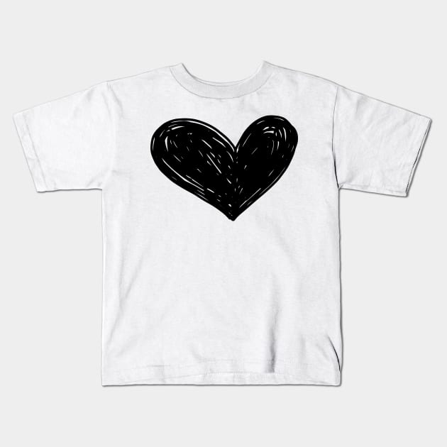 heart Kids T-Shirt by noviajonatan